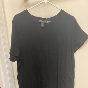 F21 black tshirt dress